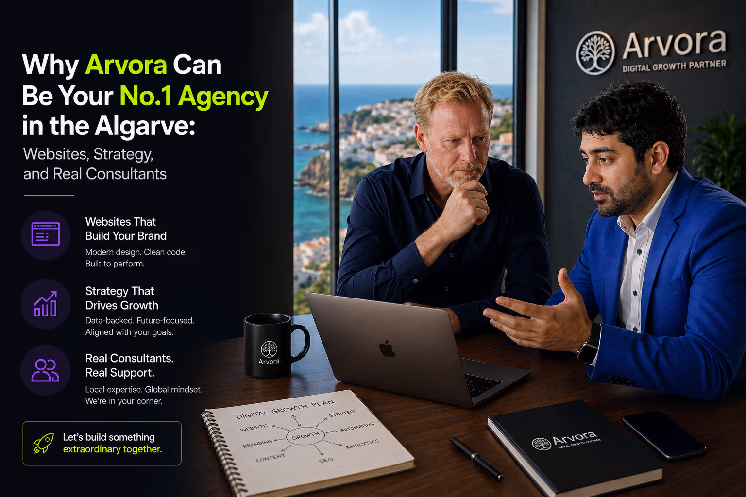 Why Arvora Can Be Your No. 1 Agency in the Algarve: Websites, Strategy, and Real Consultants